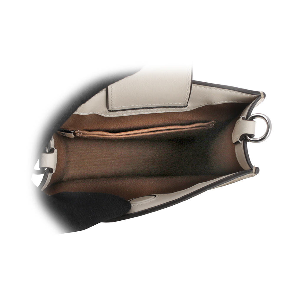 【COACH】CC Logo 塗層帆布迷你二用琴譜包(淺卡其/白色) CJ494 SIGHA