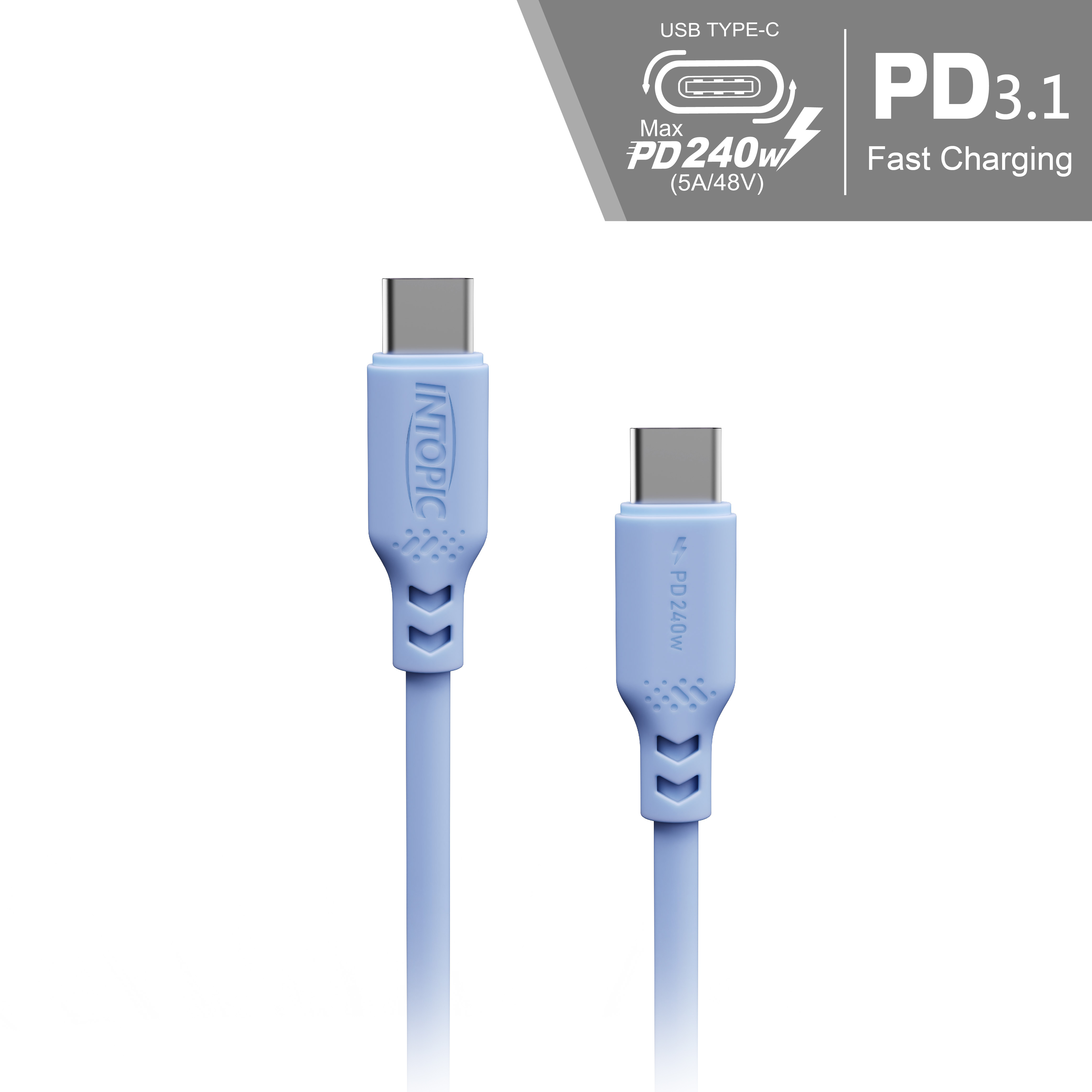 Type-C PD240W液態矽膠充電傳輸線 CB-CTC-35