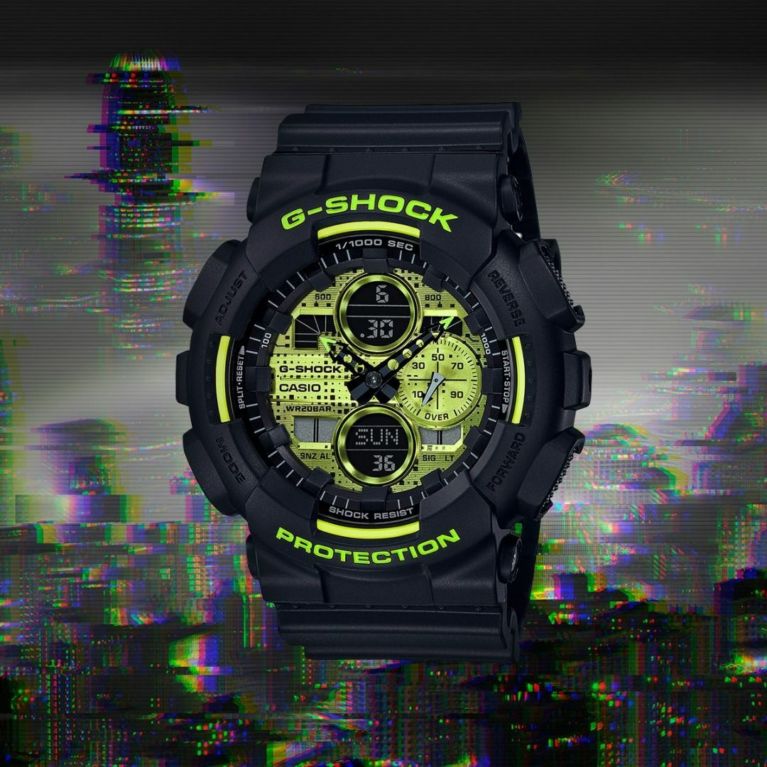 Casio G-Shock GA-140DC-1A 指針數碼雙顯 手錶  (香港行貨)