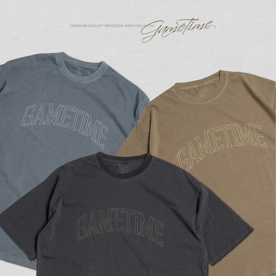 GAMETIME 水洗短Tee