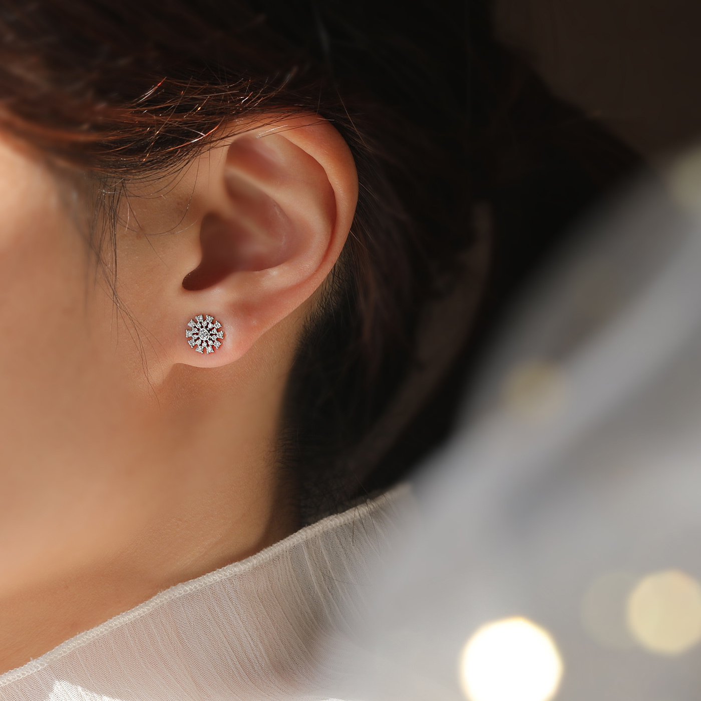 摩天輪 — 34分鑽石耳環