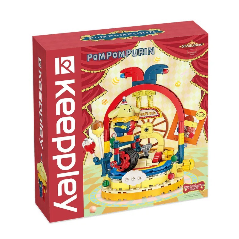 QMAN Pompompurin 布甸狗 單輪車花式表演造型積木