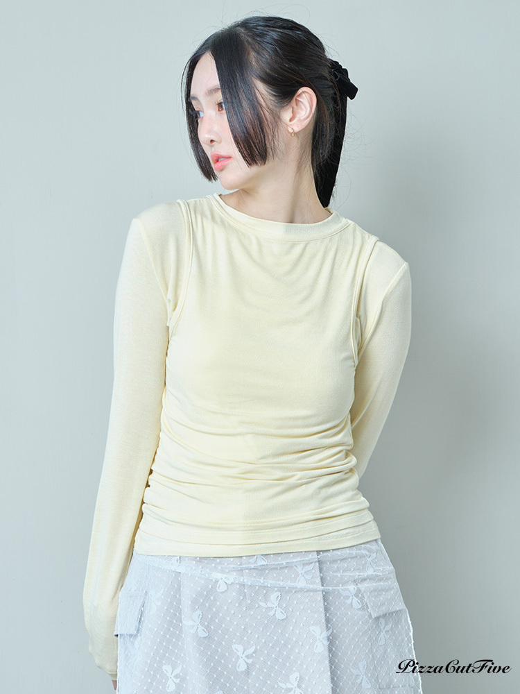 [SALE]基本款背心兩件套上衣 PizzaCutFive PCF241403012