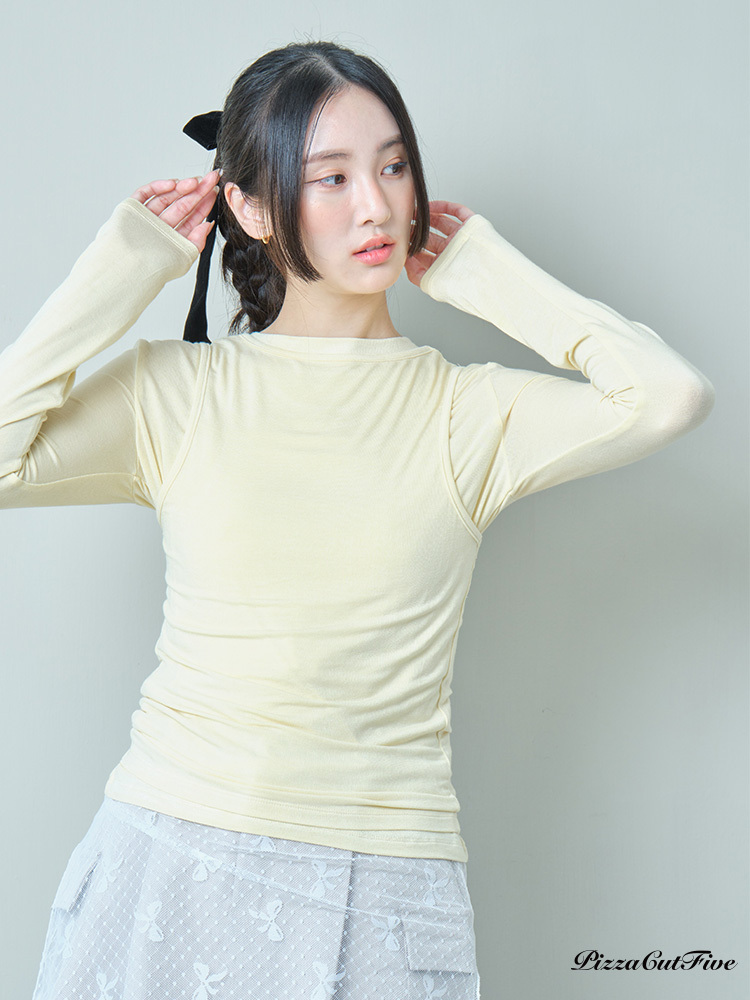 [SALE]基本款背心兩件套上衣 PizzaCutFive PCF241403012