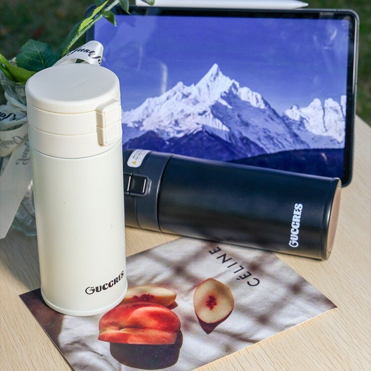 《3931》Gucgres雙飲口吸管保溫杯450ML