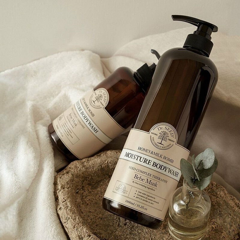 Dr.SEED蜂蜜牛奶舒敏沐浴露 BB味 1000ml 【BEBE MUSK BB味】 8809479544440