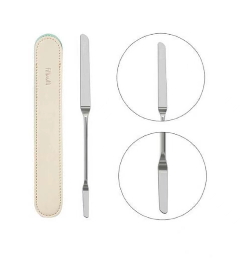 OLIVE YOUNGFilliMilli Dual Make Up Spatula 雙頭粉底刮刀連收納套   8809469475341