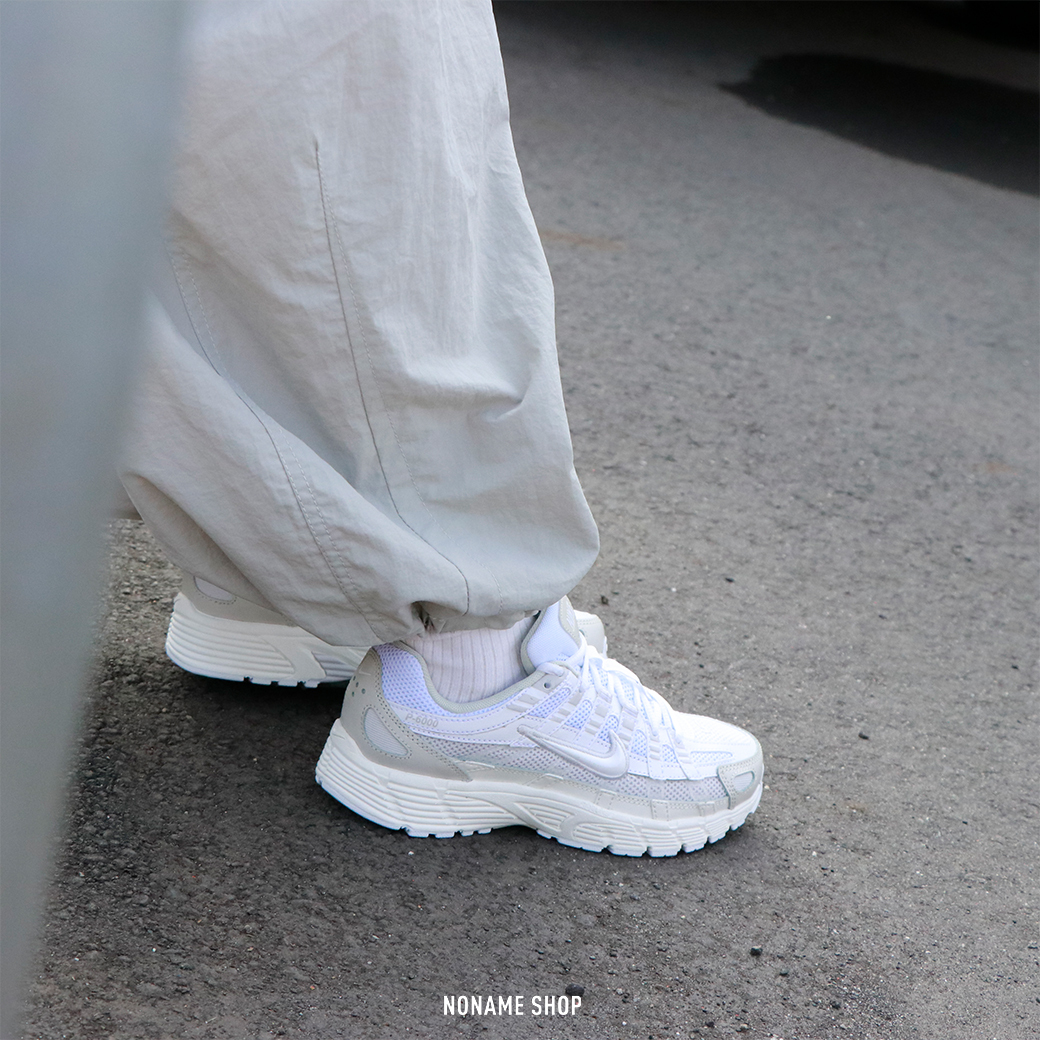 💥出清特價💥 NIKE P-6000 WHITE GREY 復古 跑鞋 奶白 (男/女 同款)