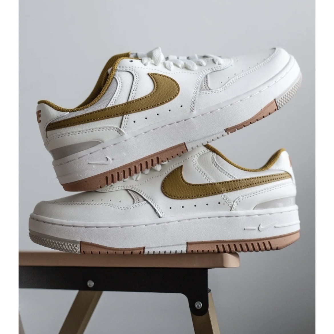 KTQ STORE ‧ Nike Gamma Force 厚底 皮革 牛奶糖棕 DX9176-105