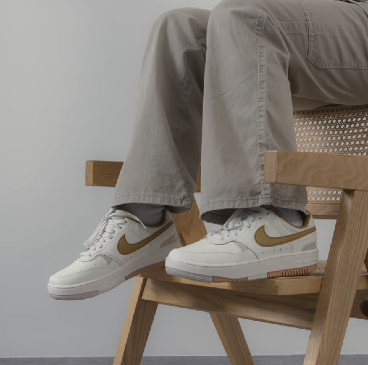 KTQ STORE ‧ Nike Gamma Force 厚底 皮革 牛奶糖棕 DX9176-105