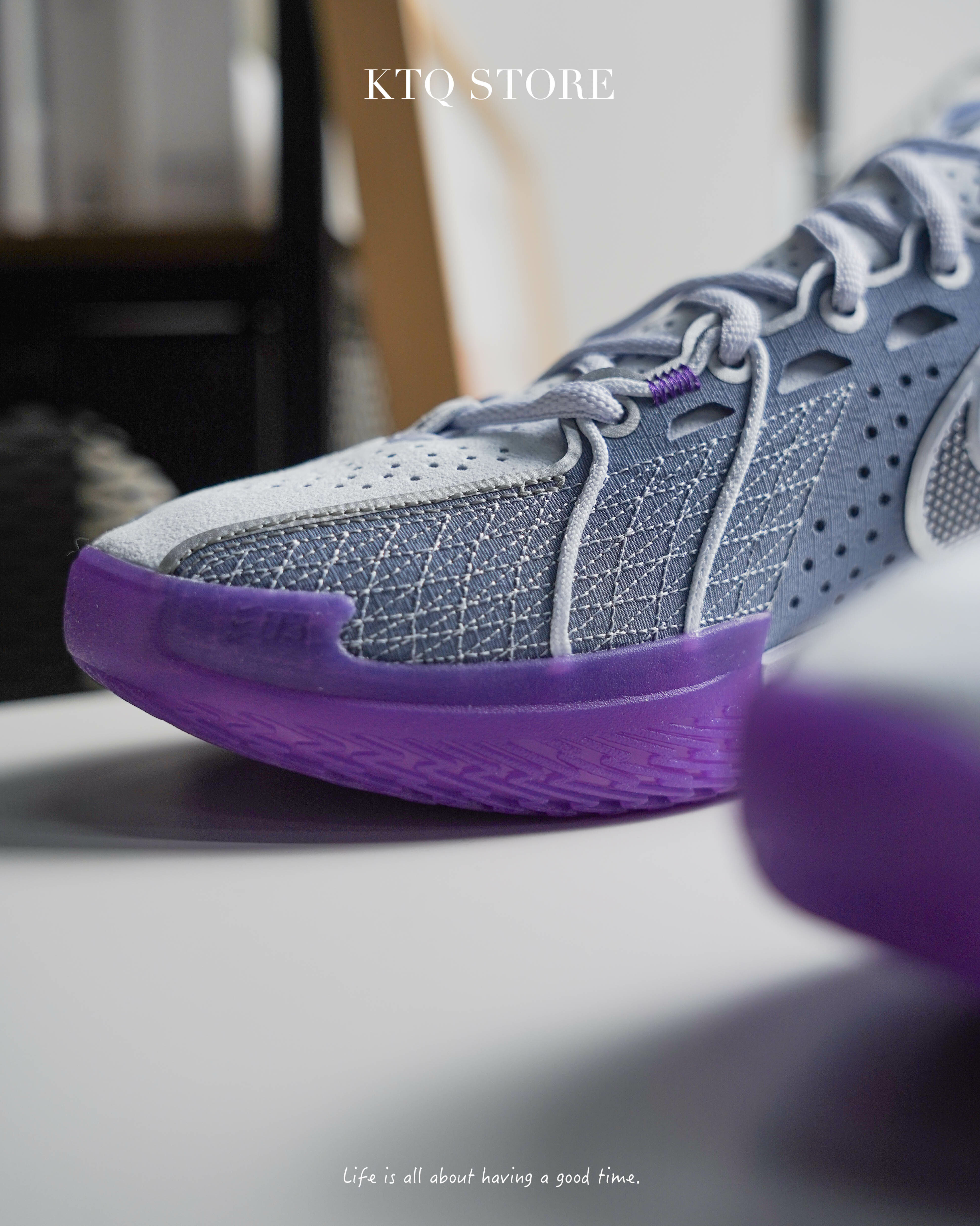 KTQ STORE ‧ NIKE ZOOM GT Cut 3 灰紫色紫葡萄訓練男鞋實戰鞋籃球鞋 DV2918-400