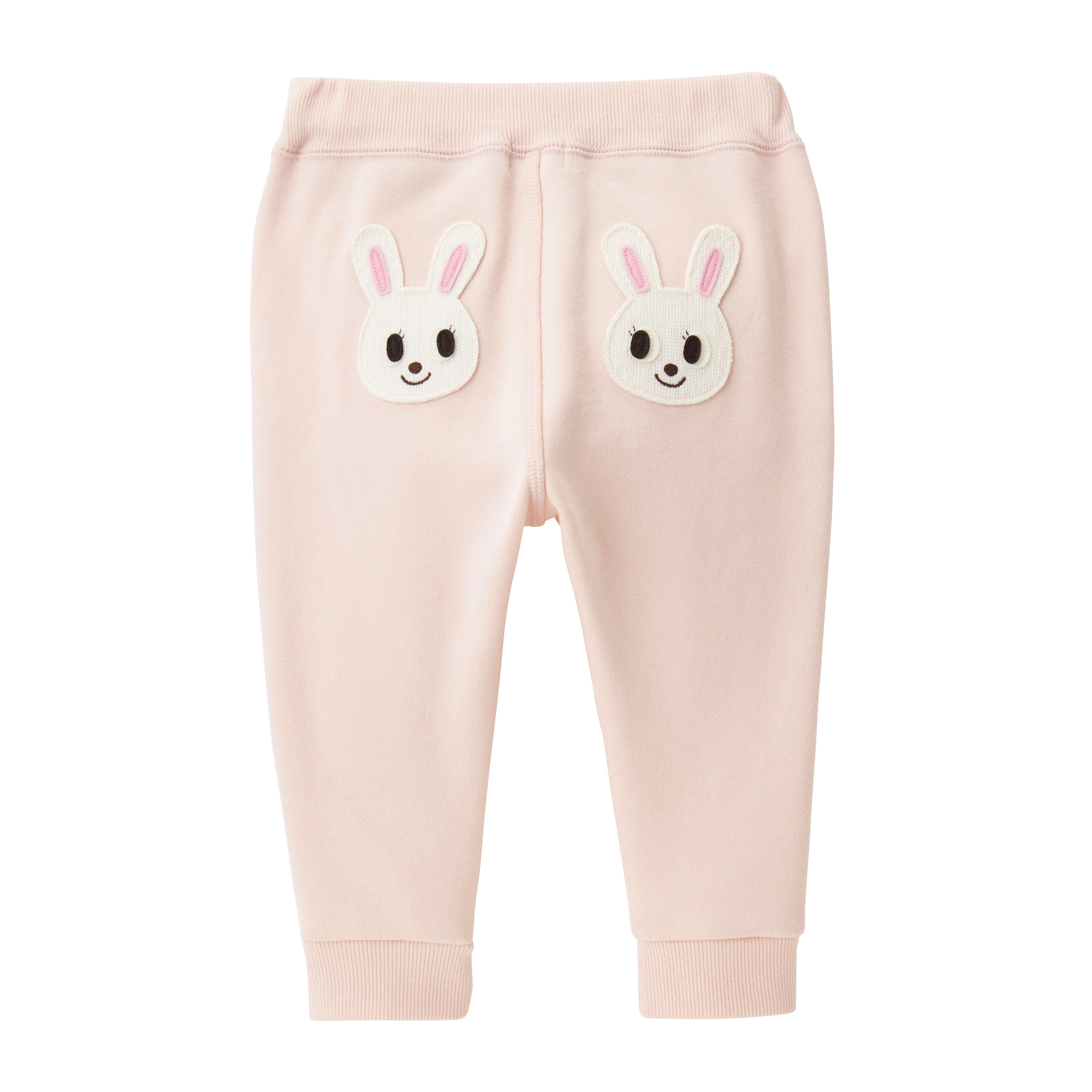 舞颯兔彩色字母運動長褲-橙紅