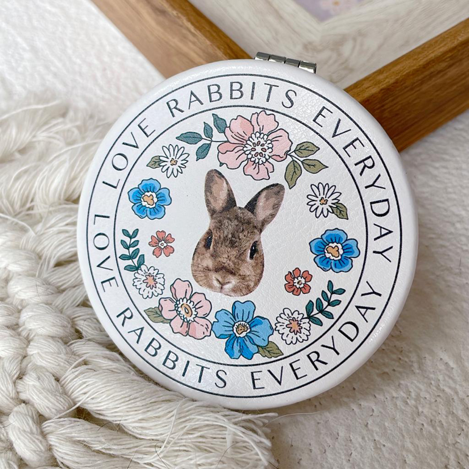 客製寵物PU皮小鏡子