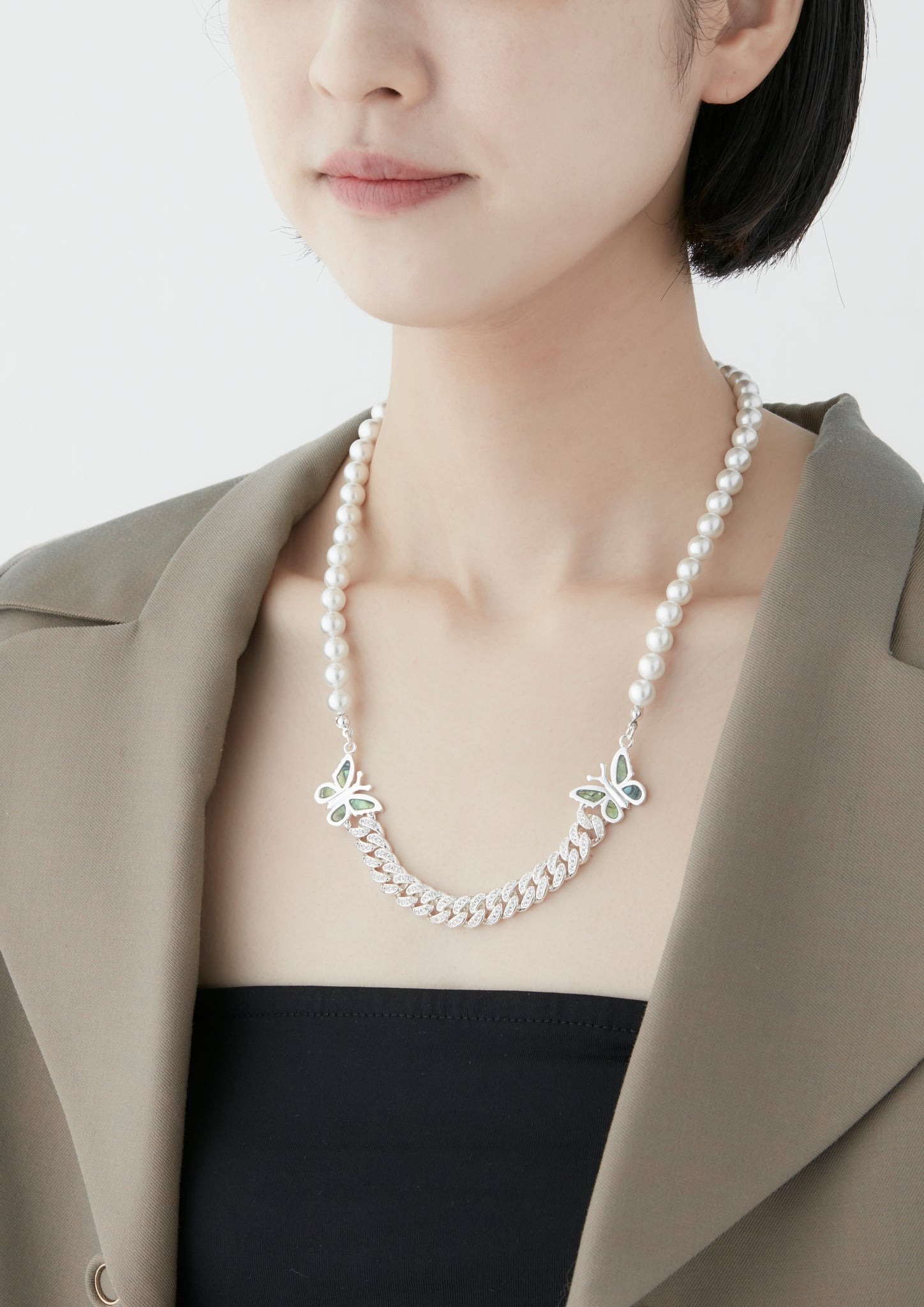 STUGAZI Seashell Silver Butterfly