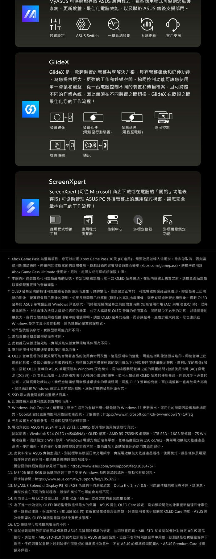 M5406NA-0078C7535HS其他說明