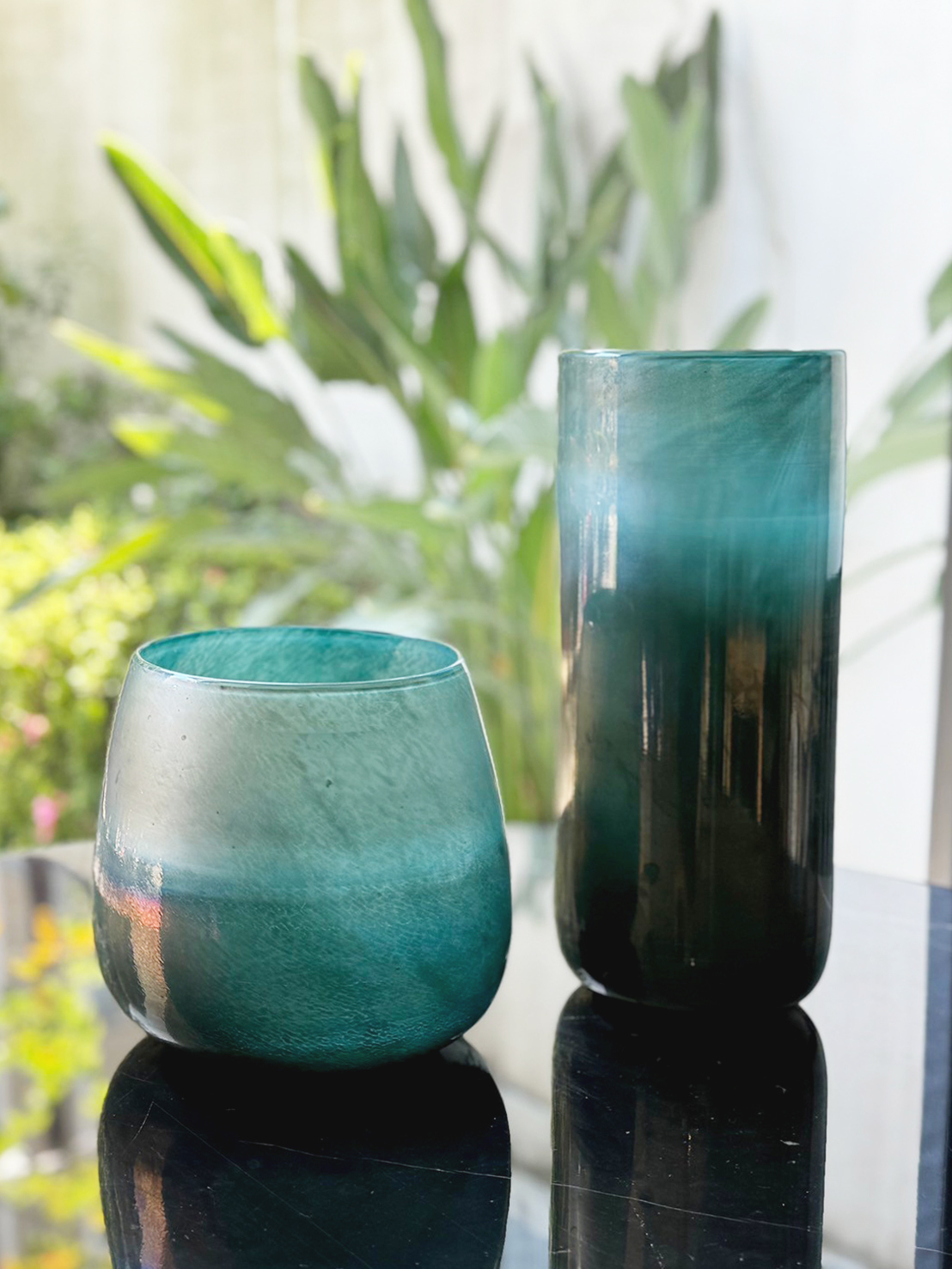 深海流光玻璃花器