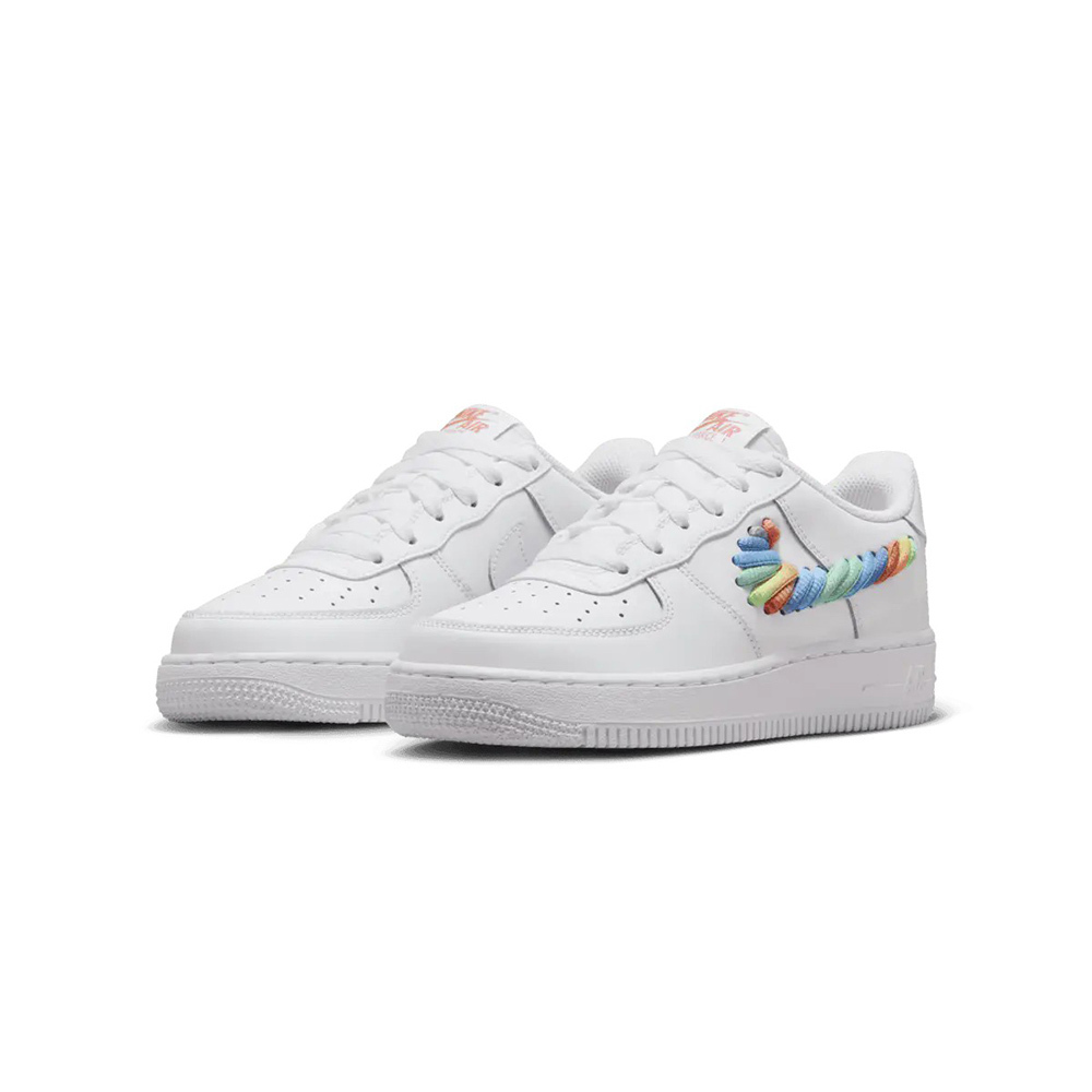Nike Air Force 1 Low GS'Rainbow Swoosh 彩虹編織 FQ4948-100