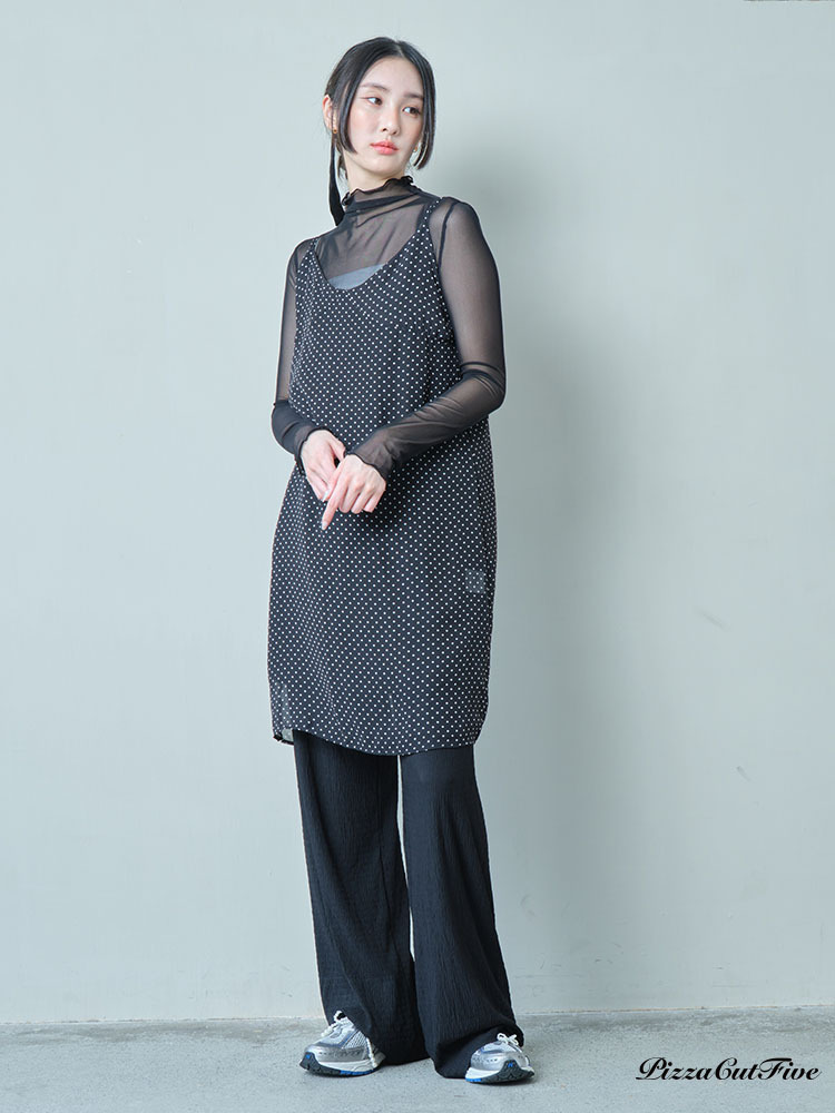 [SALE]圓點細肩帶短洋裝 PizzaCutFive PCF241487016