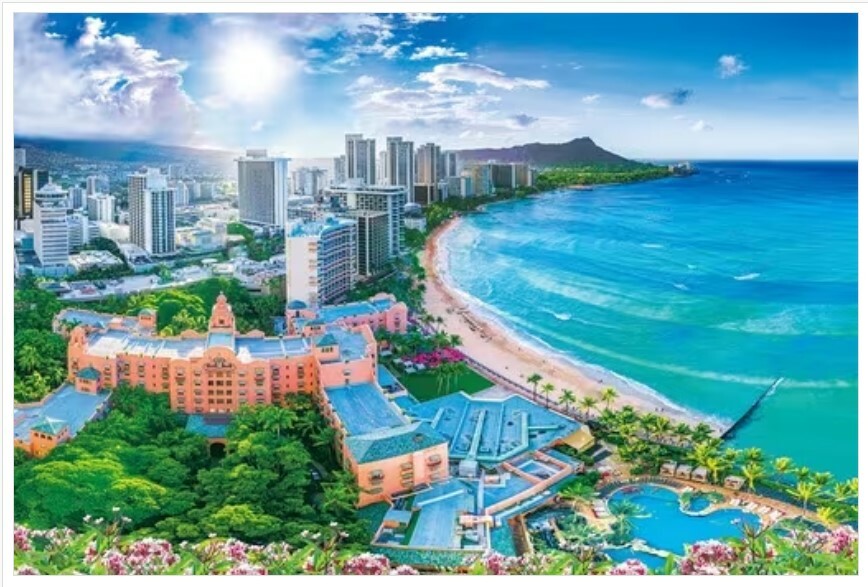 夏威夷-威基基海灘光芒四射