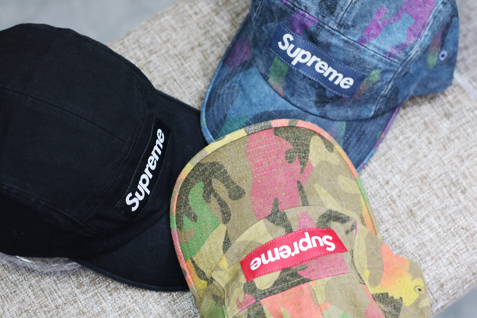 Supreme SS24 Washed Canvas Camp Cap  三色