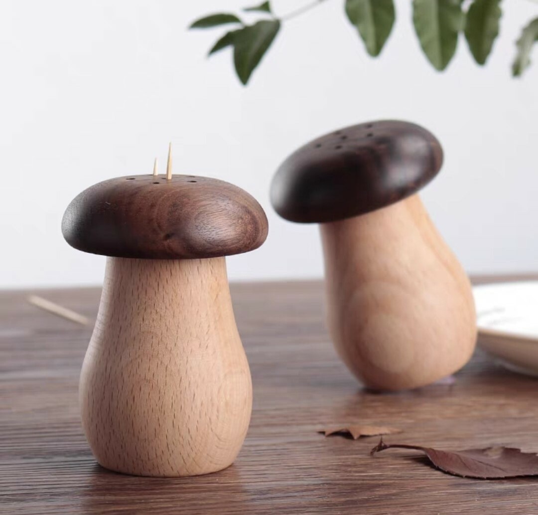 日式風格創意實木牙籤筒