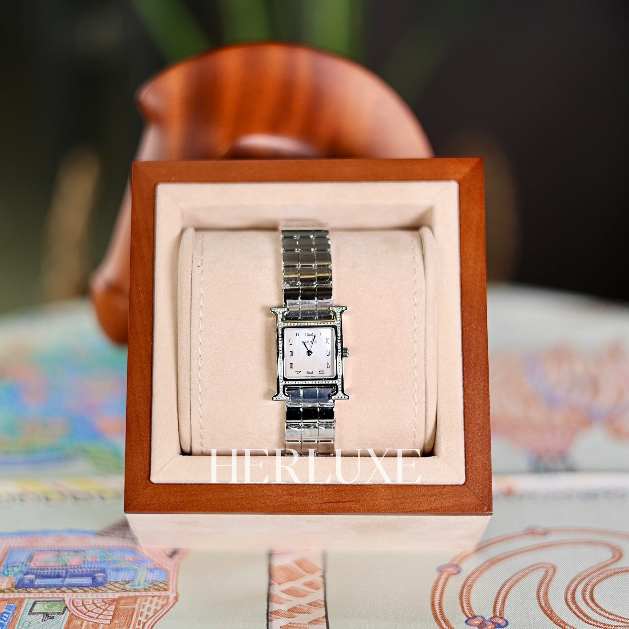 Heure H 21mm diamond watch ck pm