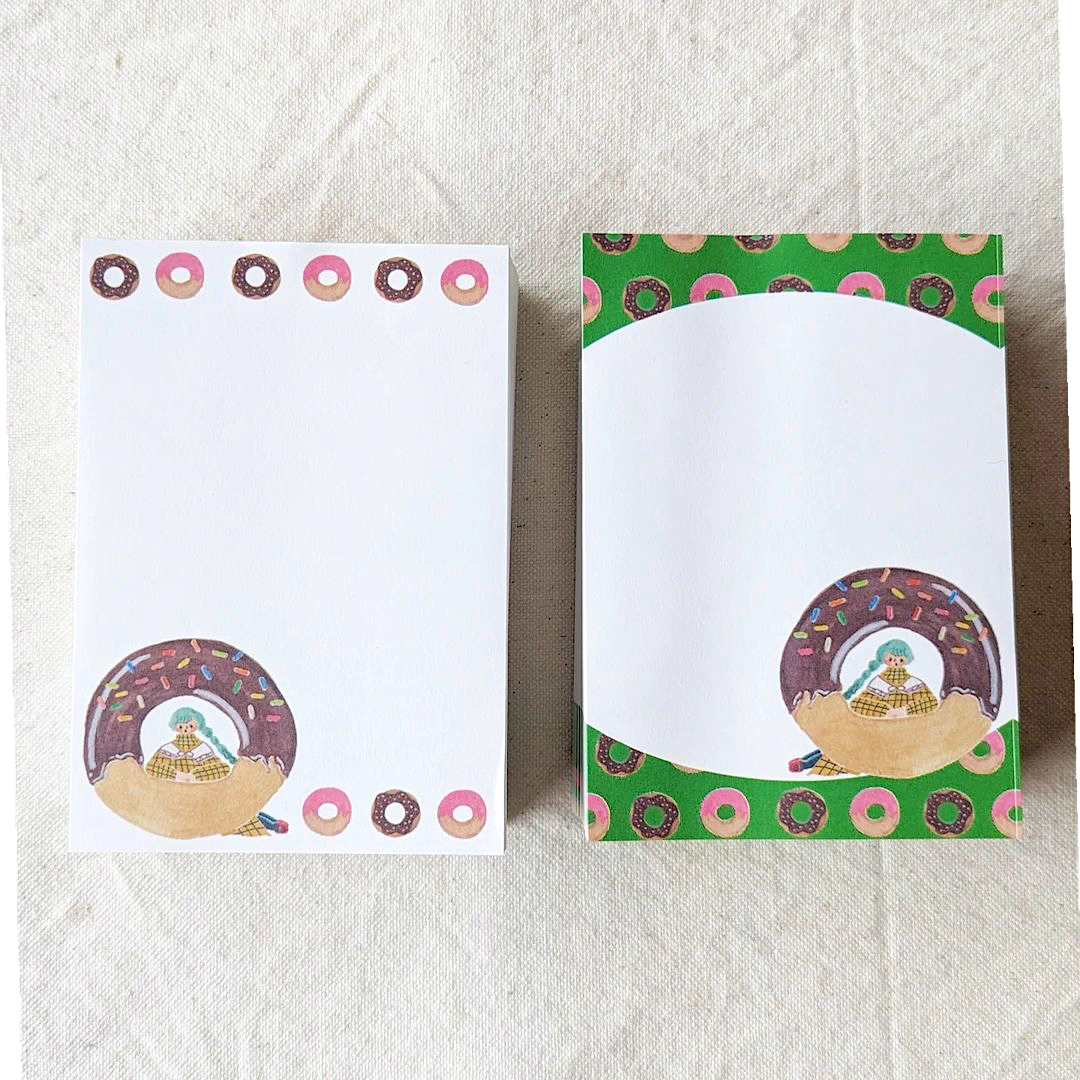 cotori cotori Memo－Donut Girl | ** 3 pcs for each design, total 6 sheets**