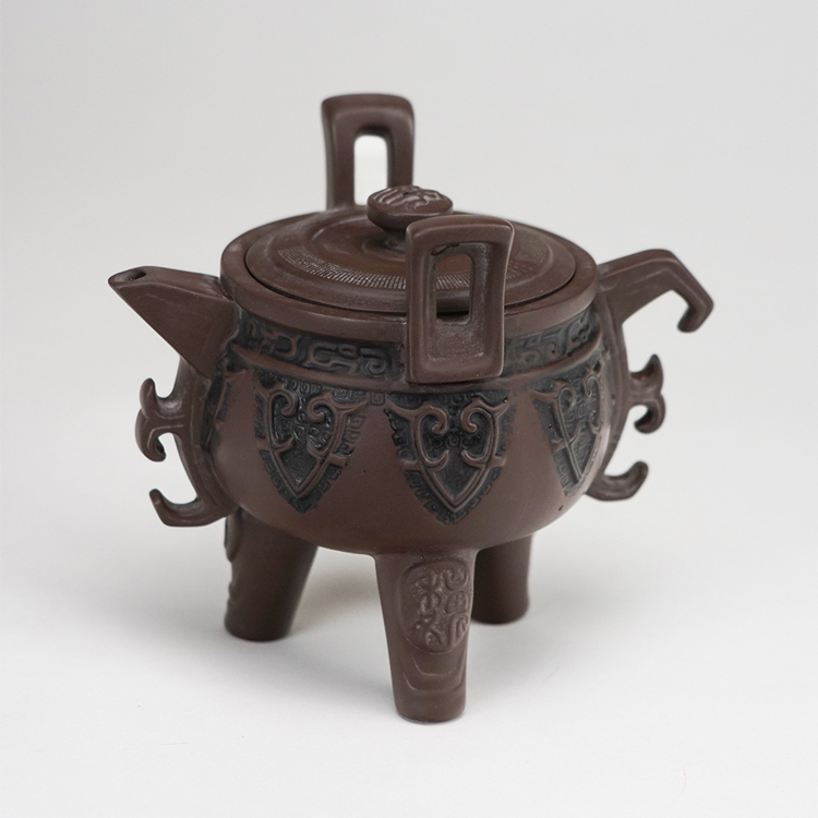 鹿港窯禮品館│創意中國古典茗壺微雕孫子兵法系列十三篇~三國鼎立茶壺 微雕文字(台灣製)