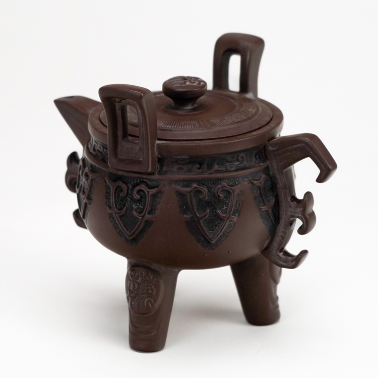 鹿港窯禮品館│創意中國古典茗壺微雕孫子兵法系列十三篇~三國鼎立茶壺 微雕文字(台灣製)