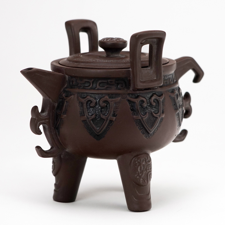 鹿港窯禮品館│創意中國古典茗壺微雕孫子兵法系列十三篇~三國鼎立茶壺 微雕文字(台灣製)