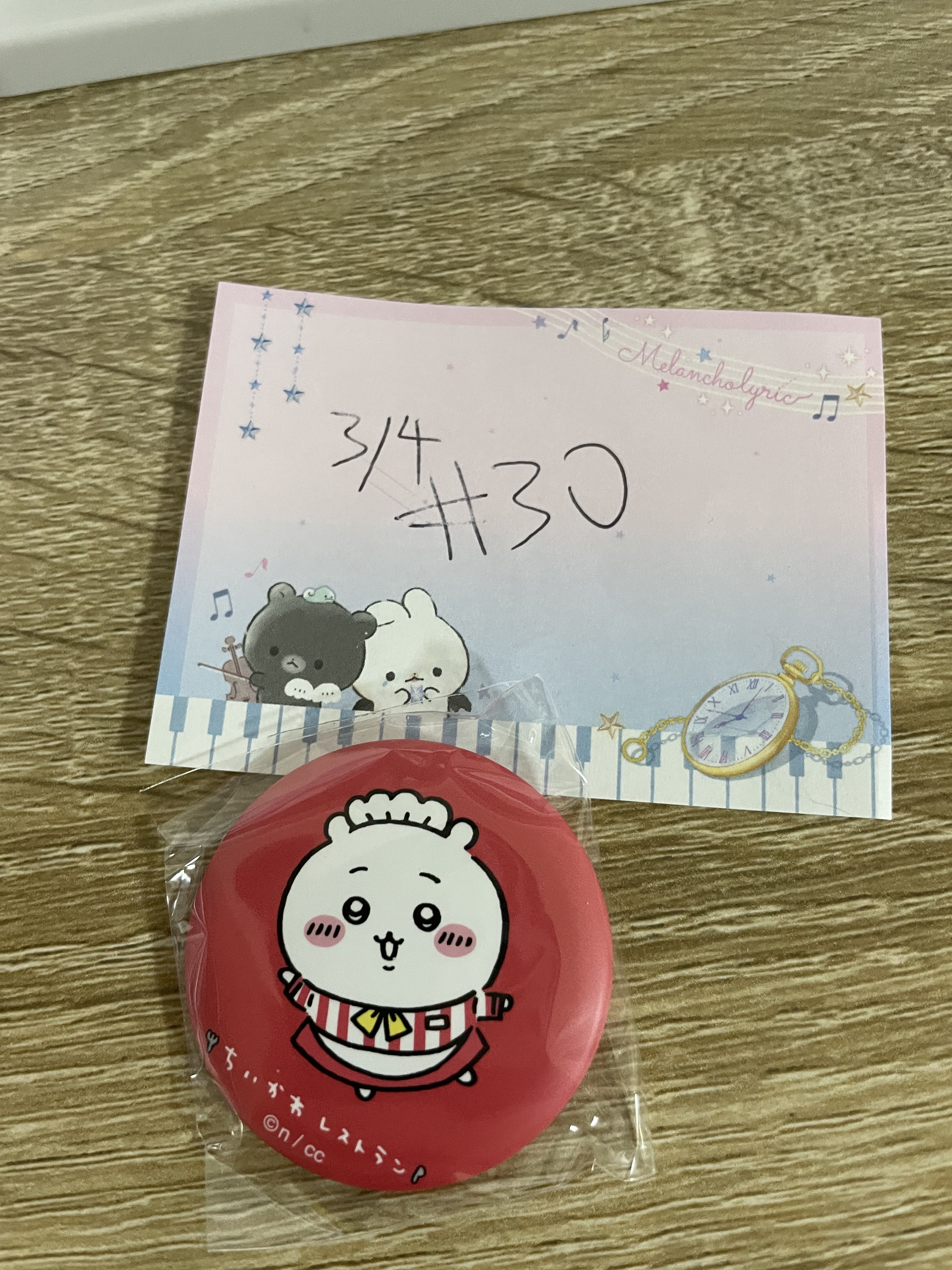 CHIIKAWA 小可愛 襟章#30