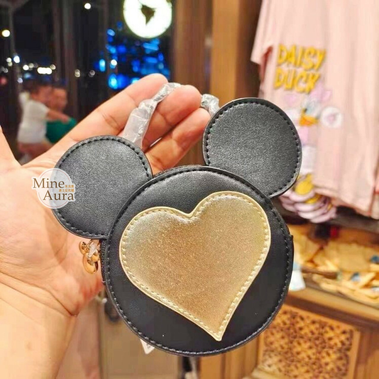 (限時特價) 米奇 Mickey 愛心 米奇頭 造型 手提 斜背 小包 -上海迪士尼樂園