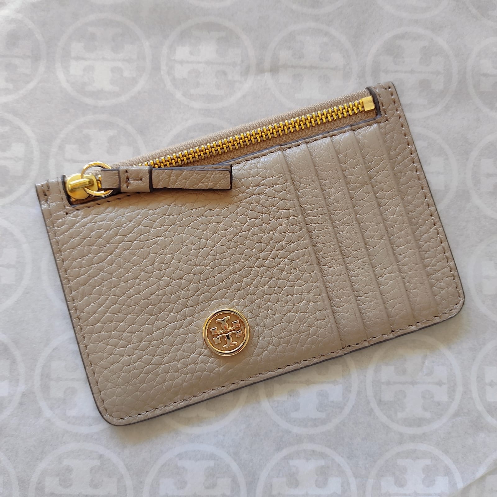 Tory Burch全真皮卡套