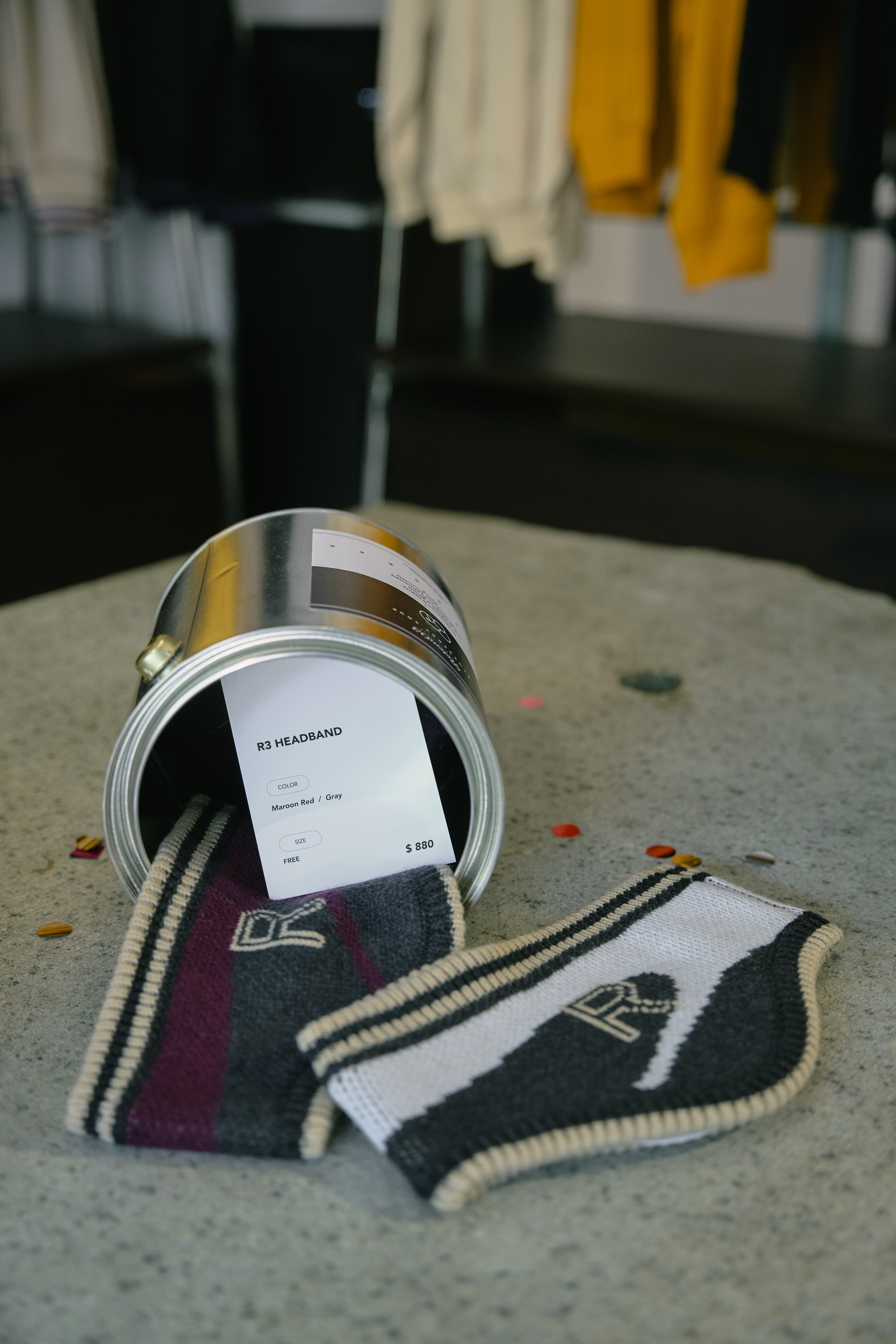 R3 Headband | Maroon Red