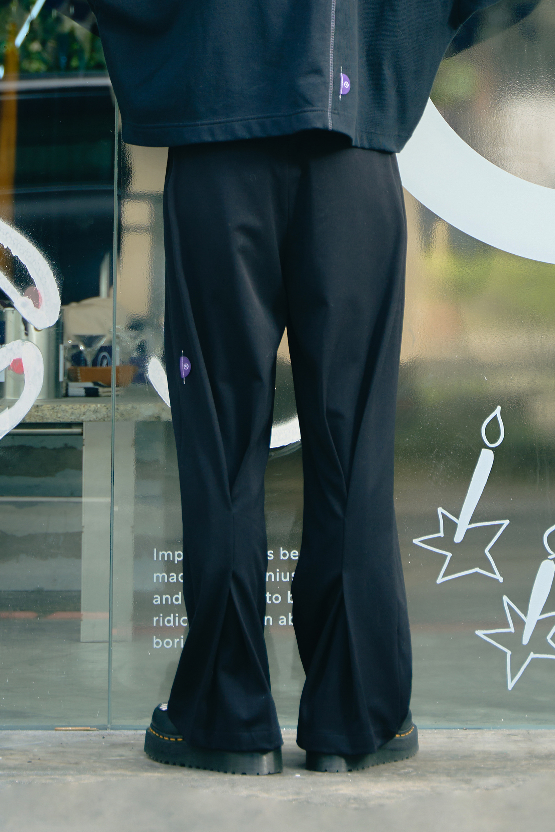 Stapler Cocoon Trousers | Black