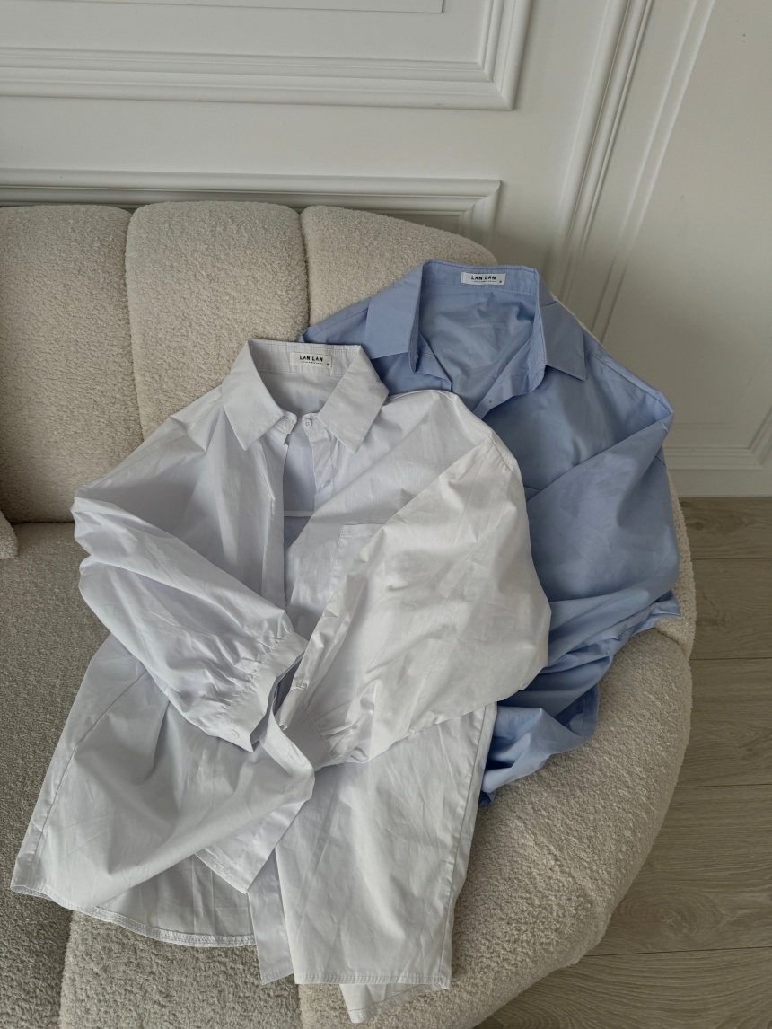 篷袖口袋襯衫*2色