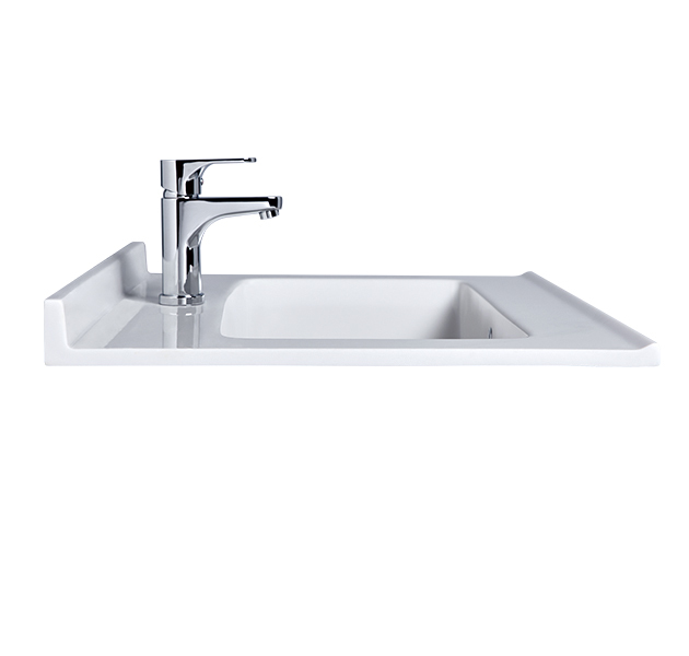 OVO京典衛浴 臉盆龍頭推薦型號 WA15-65/ F8055 訂製白灰紋人造石檯面盆