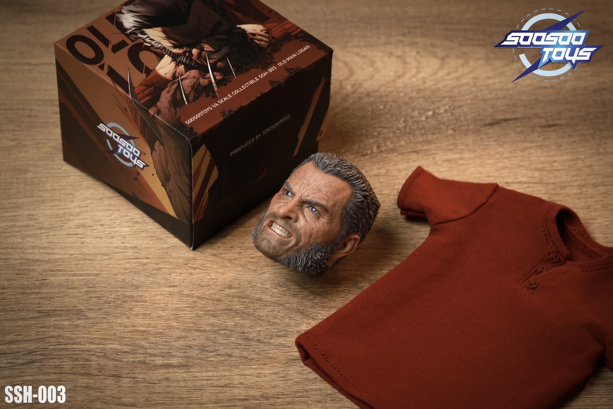 Soosootoys SSH003 1/6 old man logan head (現貨）