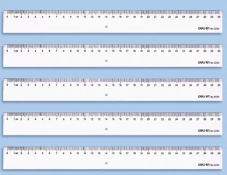 晨光得力透明直尺 30cm (20把裝,  0.5kg)