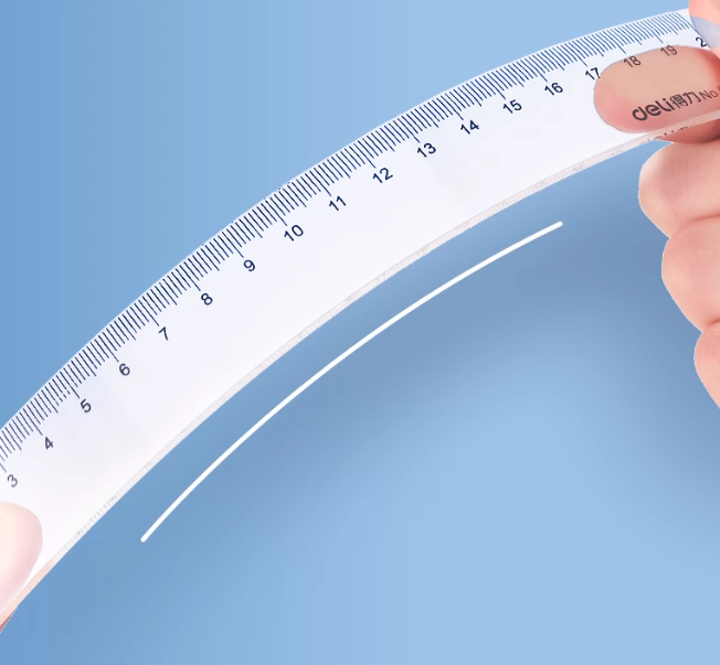 晨光得力透明直尺 30cm (20把裝,  0.5kg)