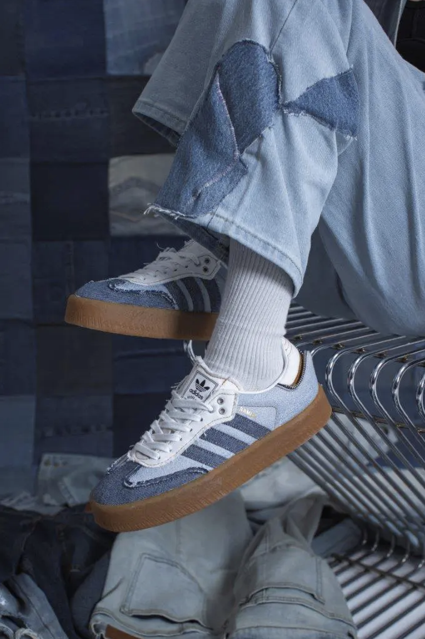 adidas Originals SAMBAE Stacked Denim