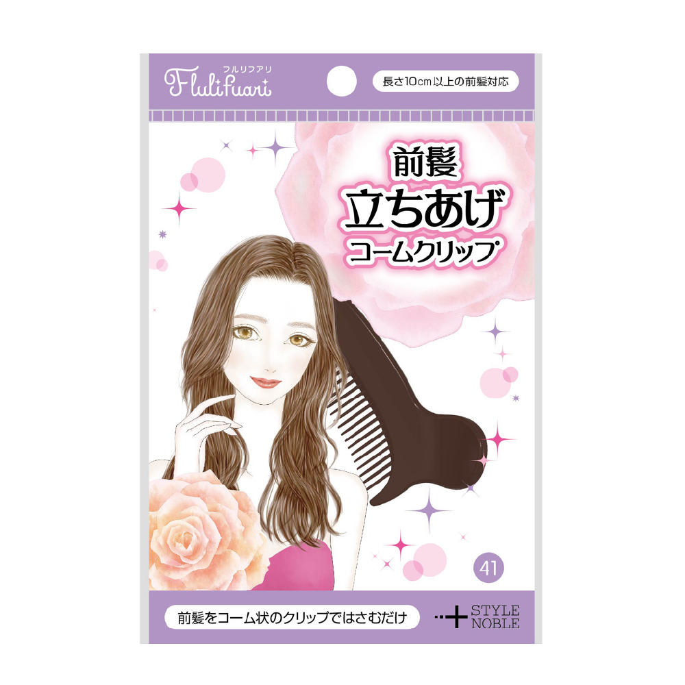 NOBLE 帶梳瀏海髮根蓬鬆夾/1入