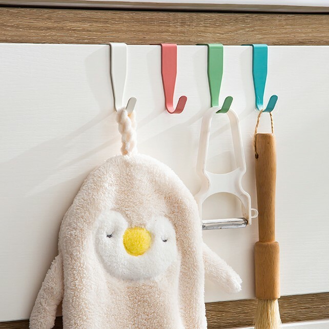 《3936》日系簡約純色掛勾(四色一組)