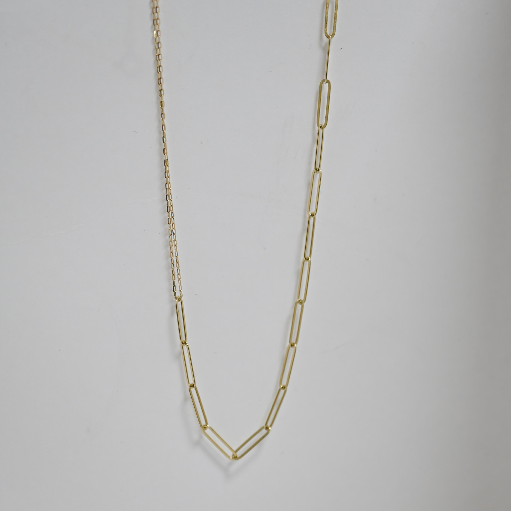 18K Medio Plain Gold Necklace