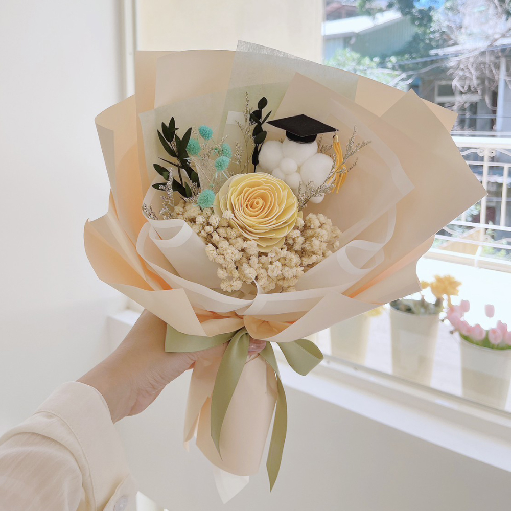 你是我的太陽雲朵畢業花束