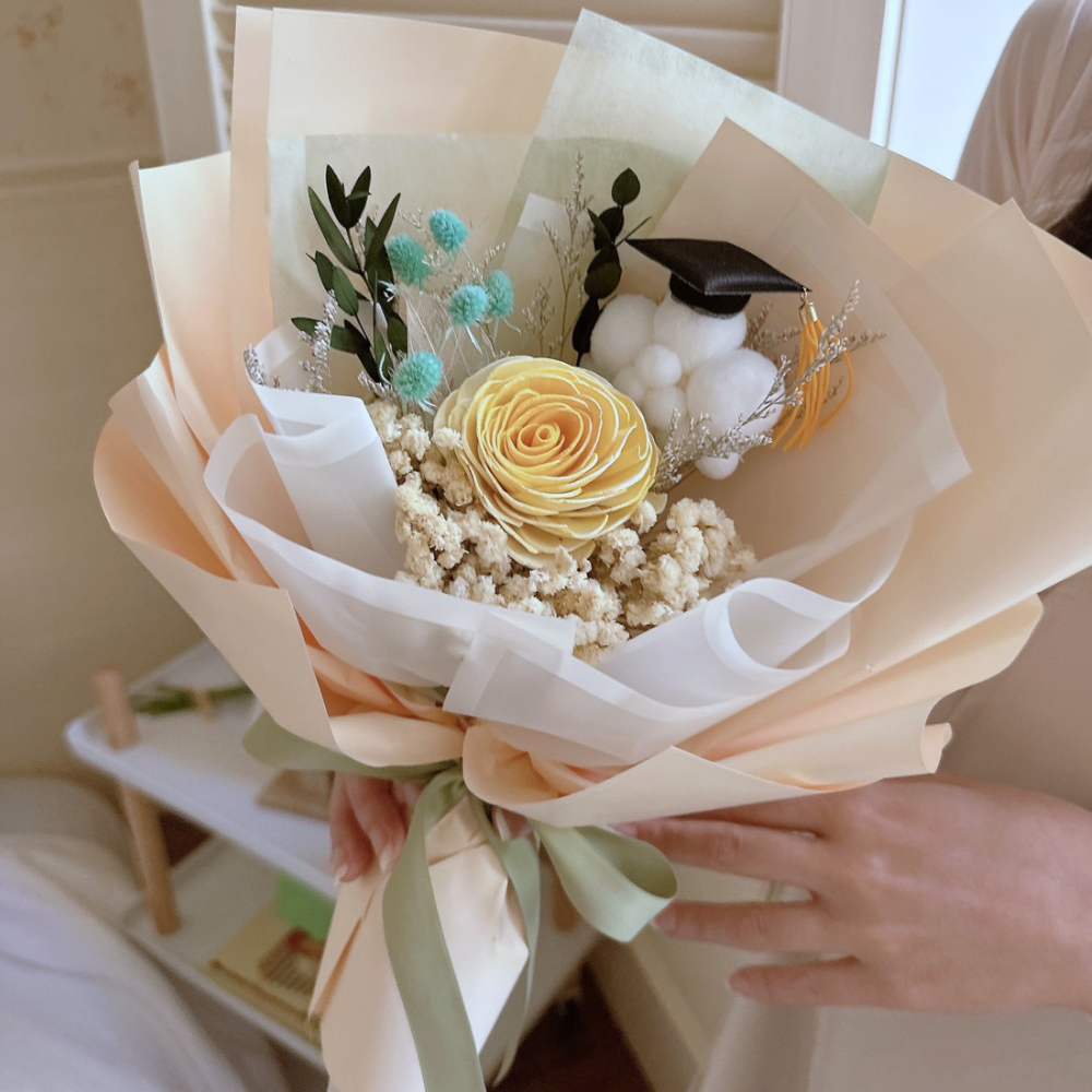 你是我的太陽雲朵畢業花束