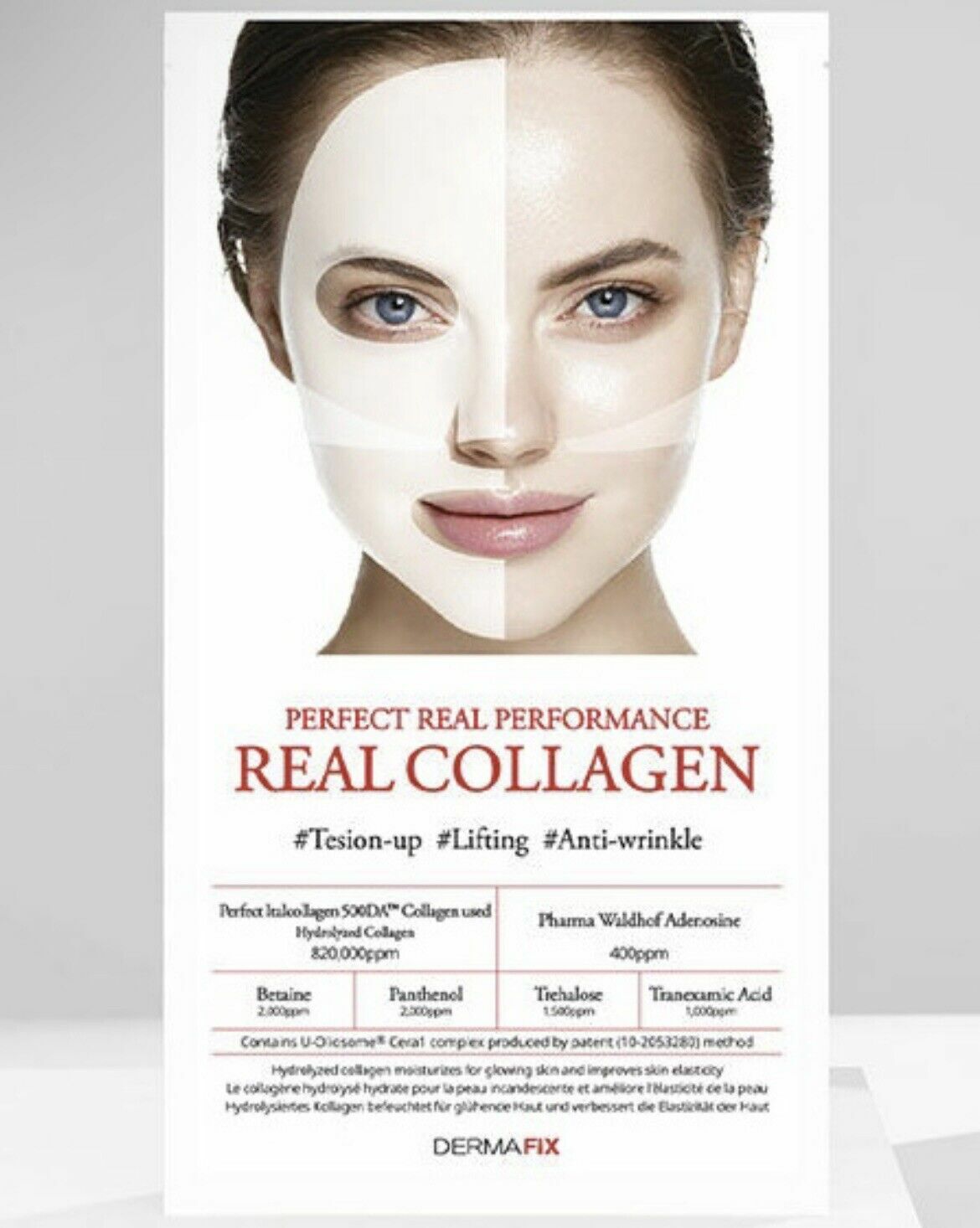DERMAFiX Dermafix 完美真實性 提拉緊緻膠原蛋白面膜【1包8片】 (8809738594568)