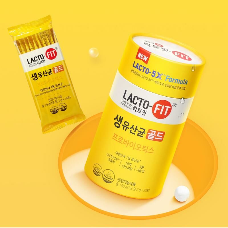 LACTO-FIT 【5X配方黃金版】鍾根堂協助腸胃健康乳酸益生菌(2000mg*50包)(8805915679219)