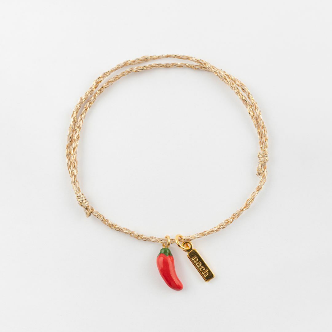 NACH 小辣椒好幸運黃金繩手環