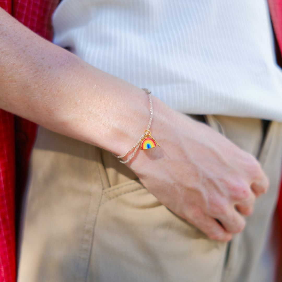 NACH 彩虹好幸運黃金繩手環